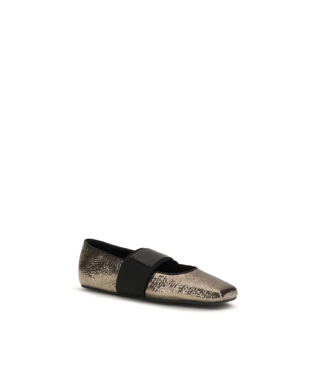 Givenchy Multicolor Gold Calf Leather Bos Taurus Ballet Flats