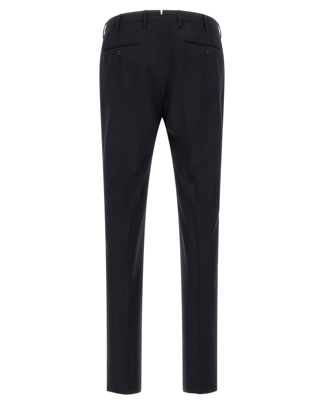 Incotex Blue Virgin Wool Tailored Trousers for men