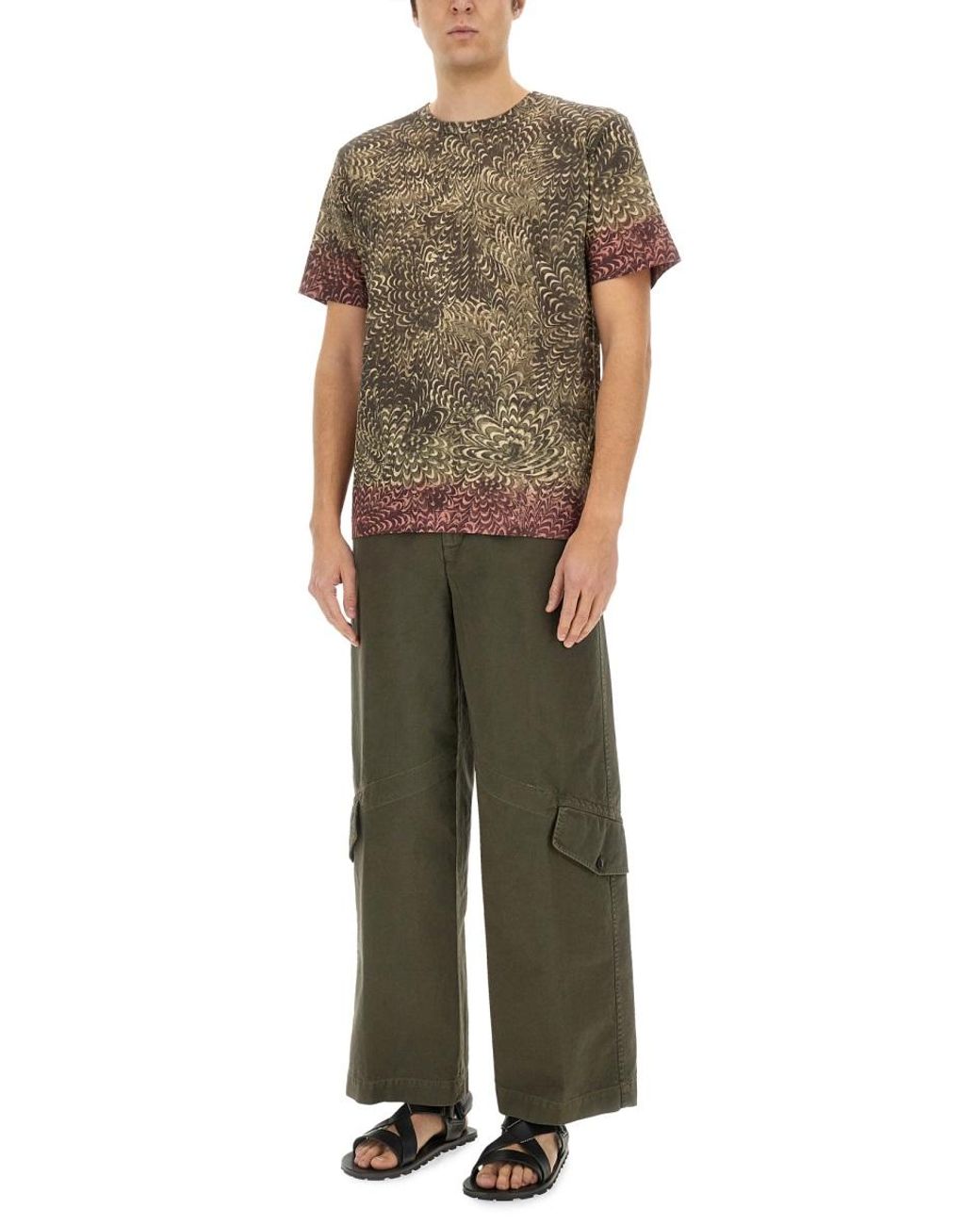 Dries Van Noten Multicolor Regular Fit T-Shirt Cotton T-Shirts for men