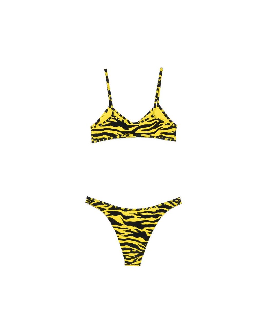 The Attico Yellow Beachwear