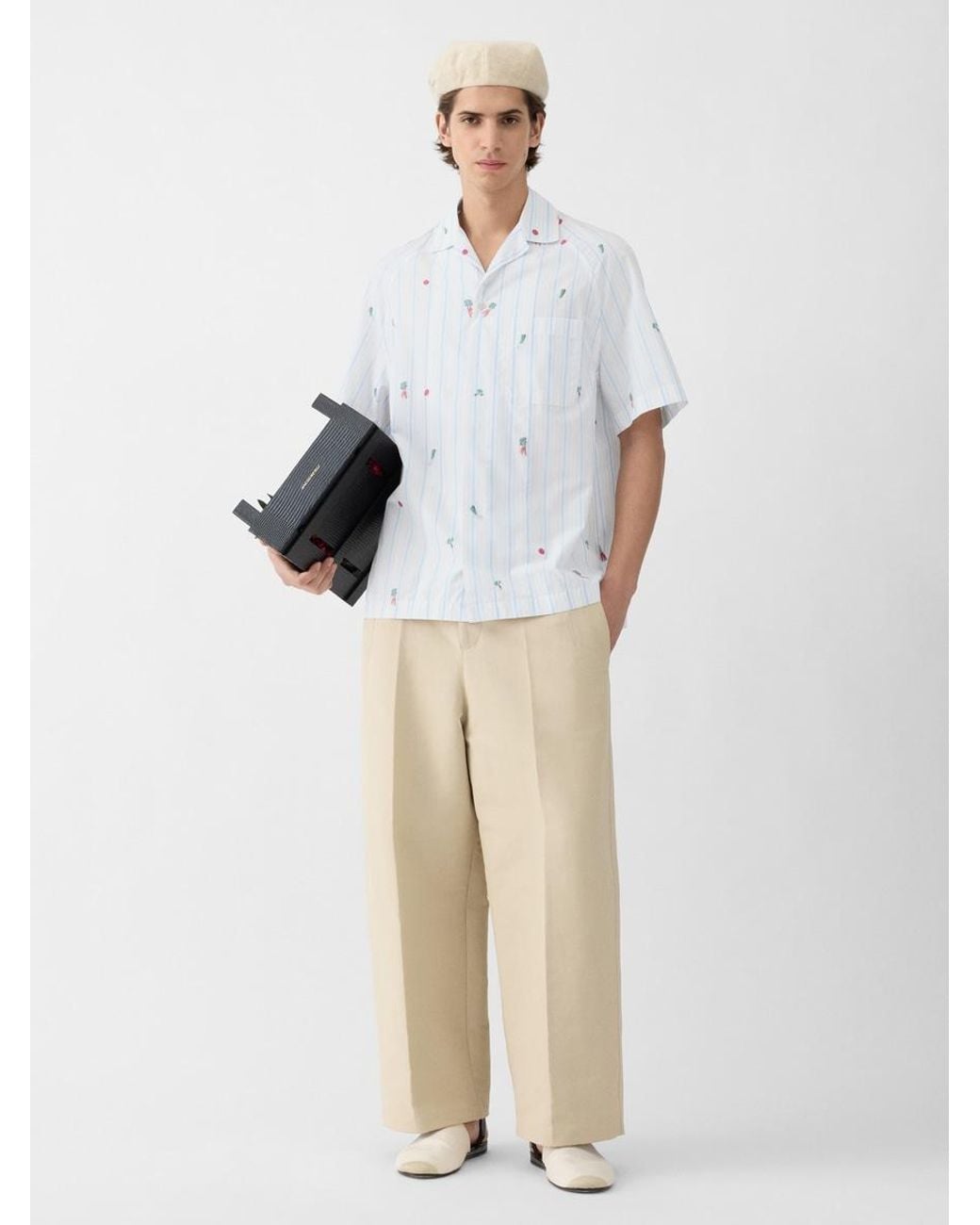 Jacquemus White The Romarin Short-Sleeve Shirt