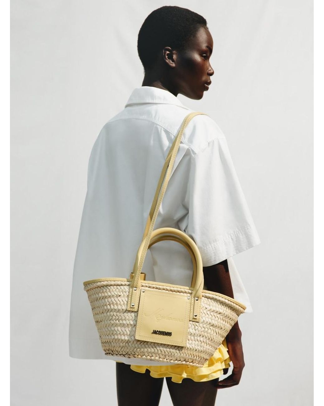 Jacquemus Metallic The Small Soli Basket