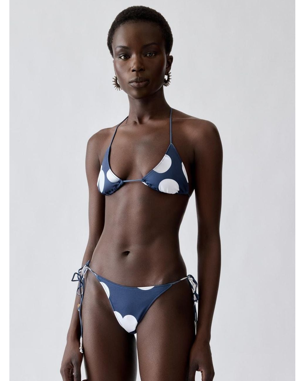 Jacquemus White The Triangle Bikini Top