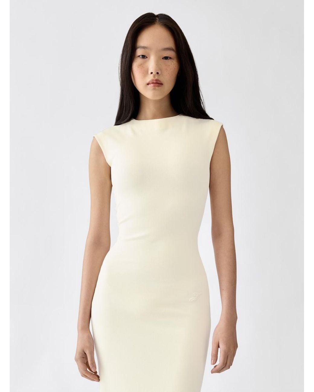Jacquemus Natural The Alba Midi Dress