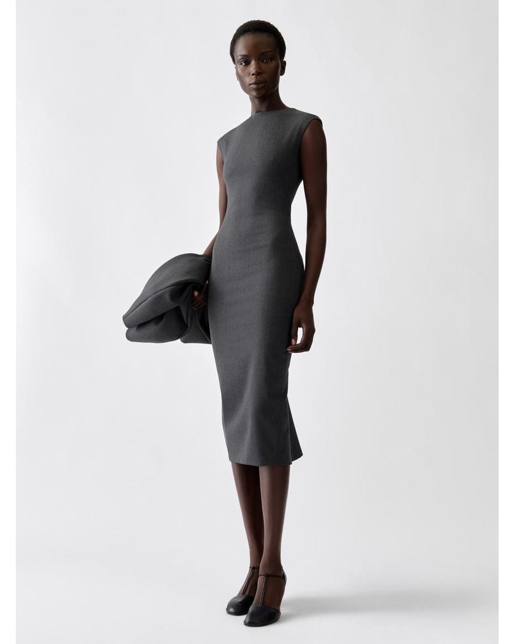 Jacquemus Black Das Alba Midikleid