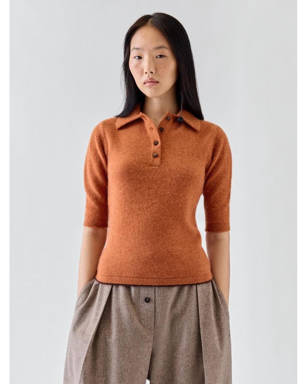 Jacquemus Pink Das Cachemire Polohemd