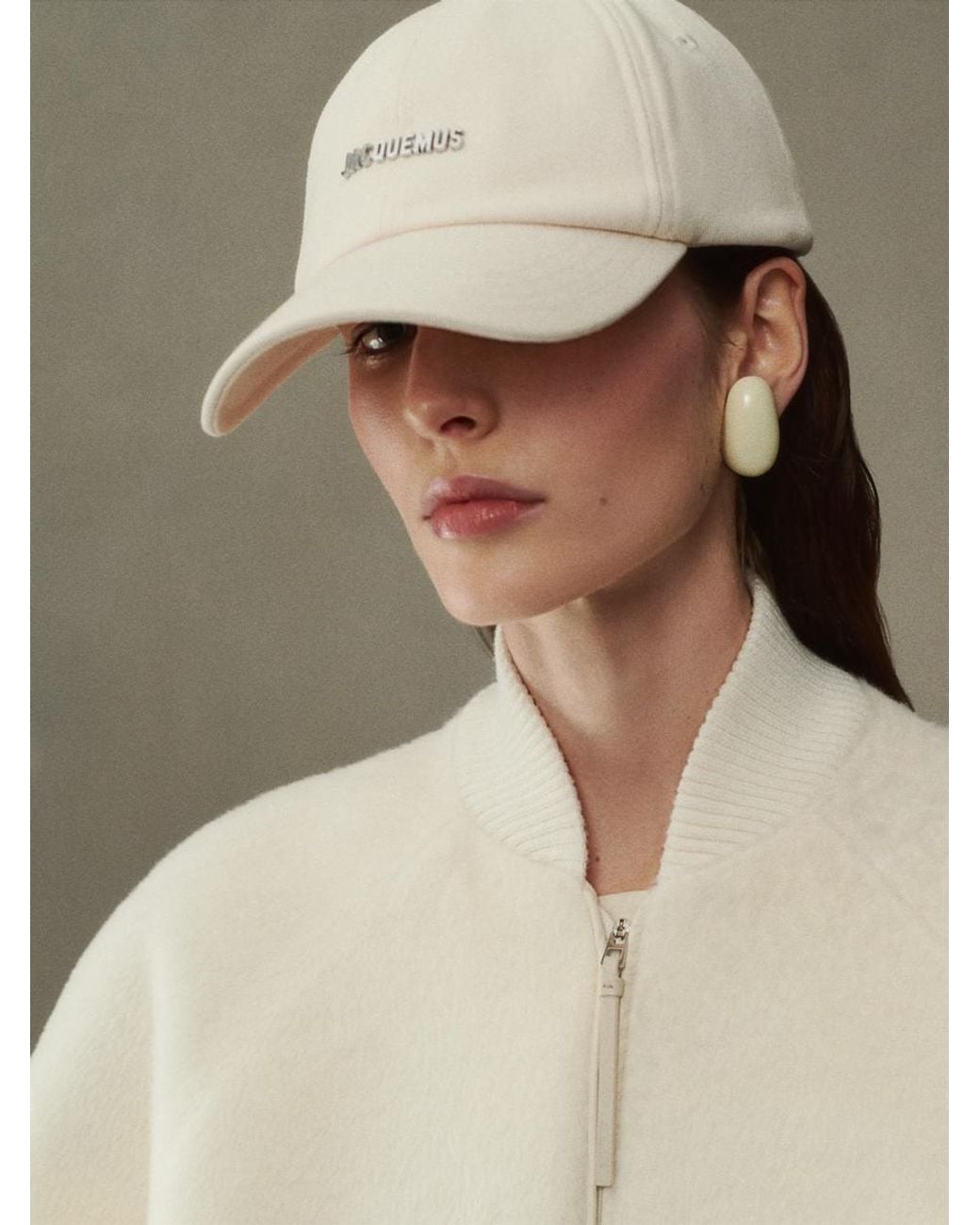 Jacquemus White La Casquette Gadjo Baseball Cap