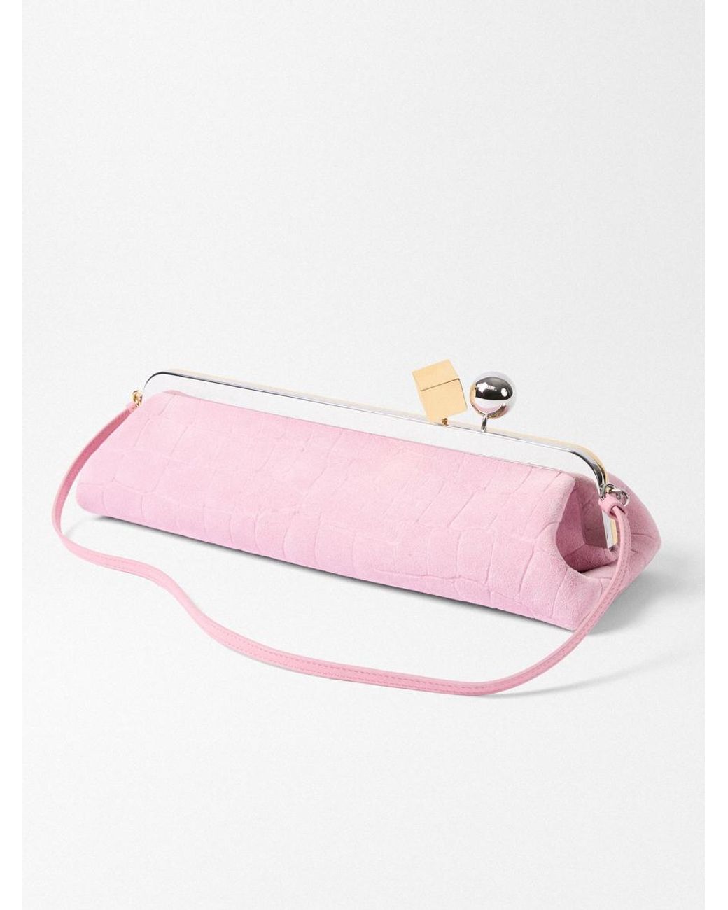 Jacquemus Pink The Salon Clutch