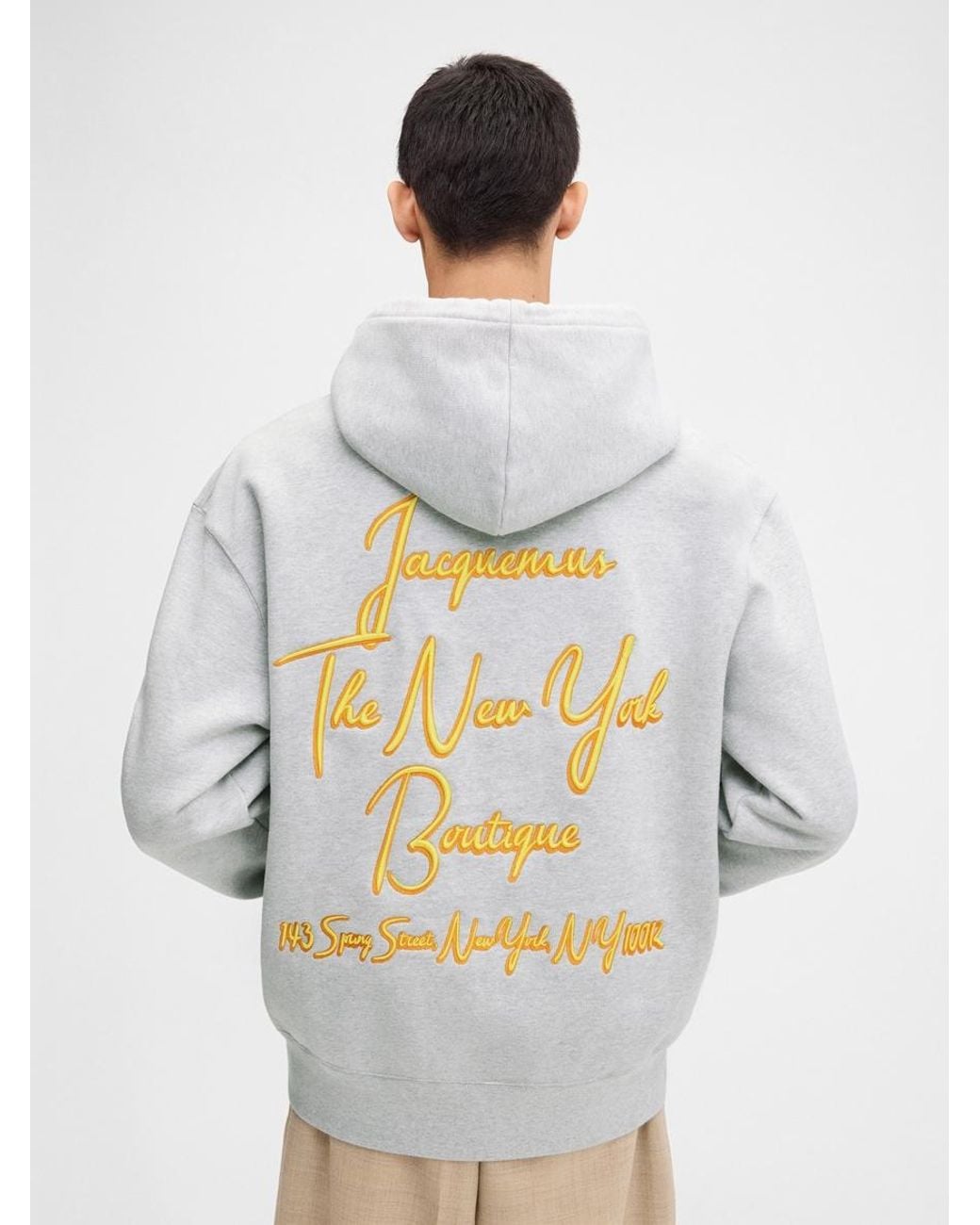Jacquemus White The New York Hoodie