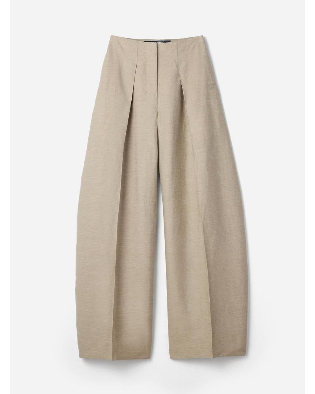 Jacquemus Natural The Ovalo Fluid Pants
