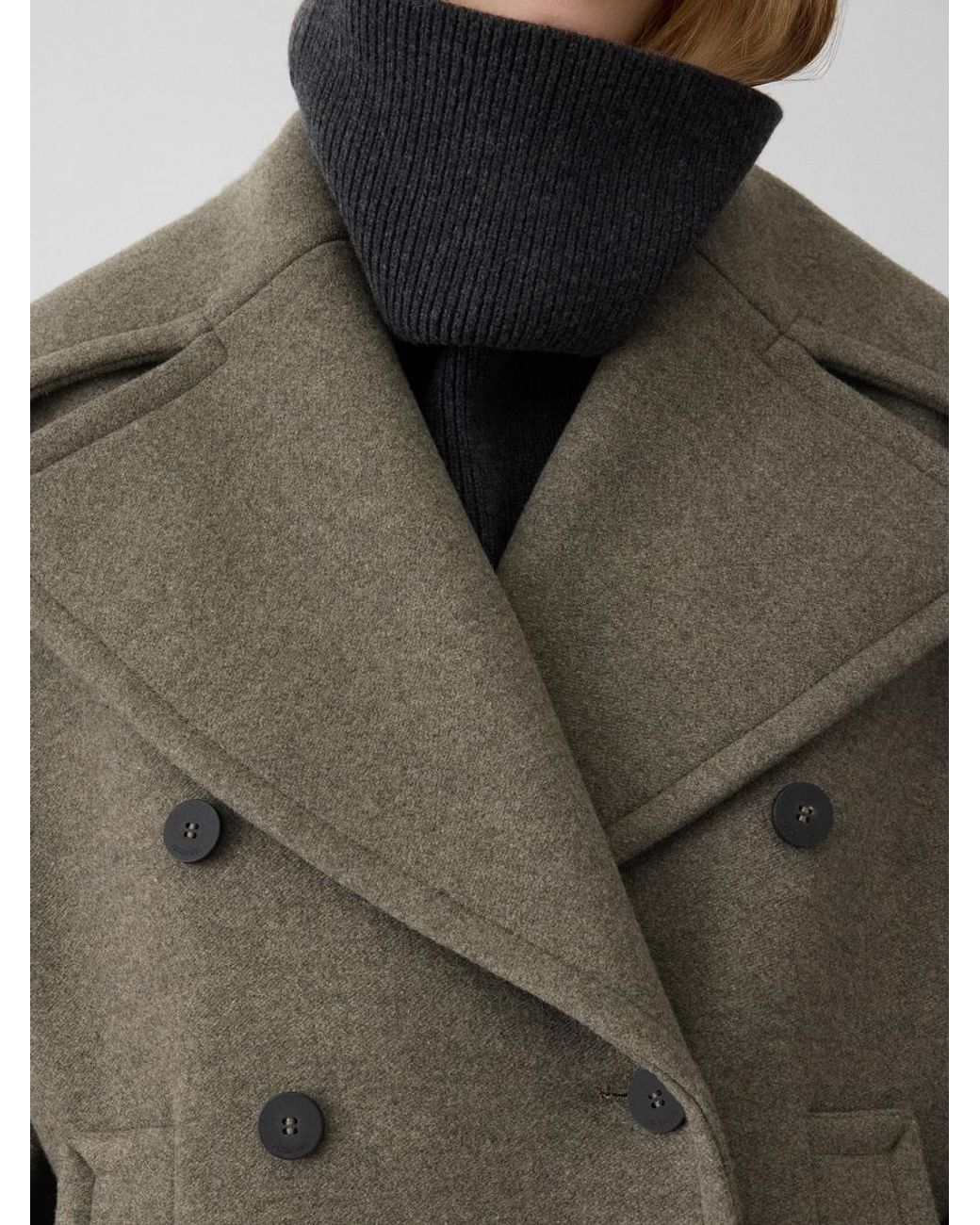 Jacquemus Green The Ovalo Peacoat
