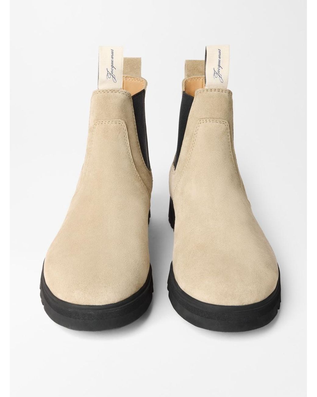 Jacquemus White The Foin Ankle Boots