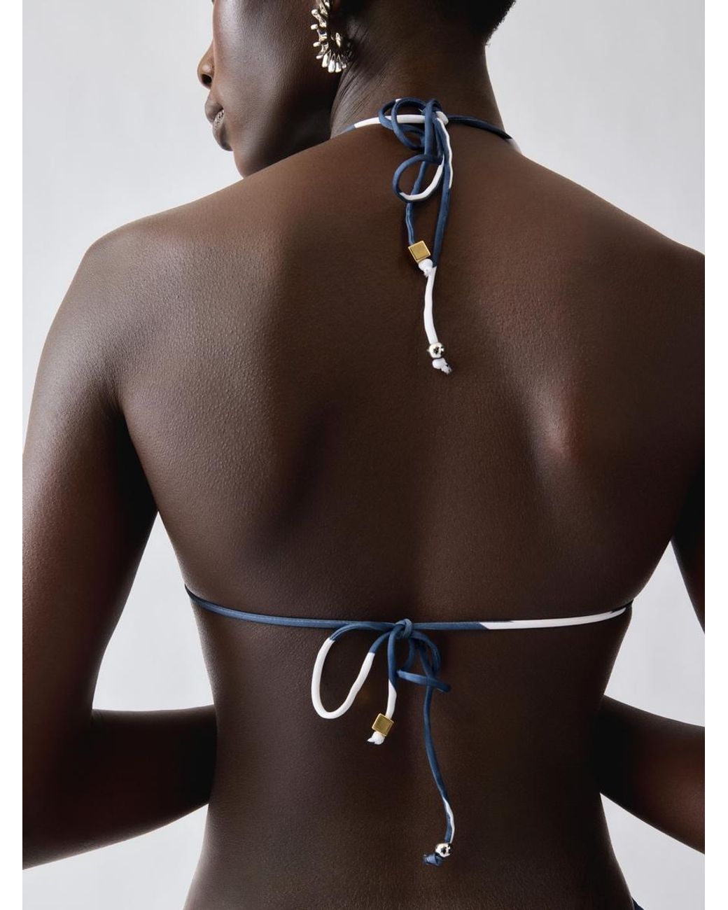 Jacquemus White The Triangle Bikini Top