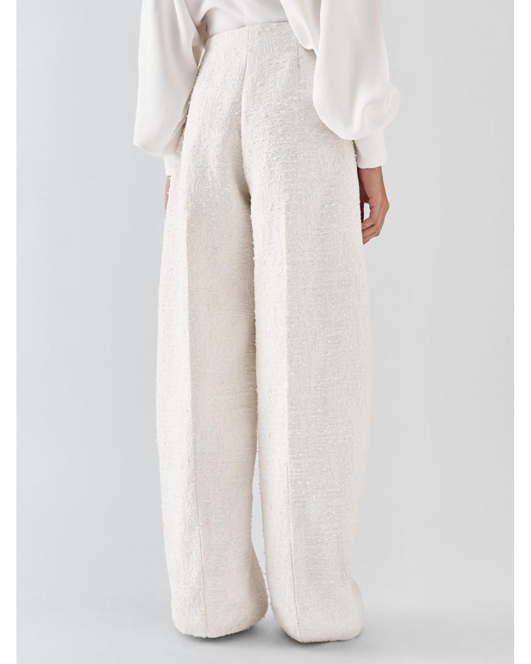 Jacquemus White The Curvo Pants