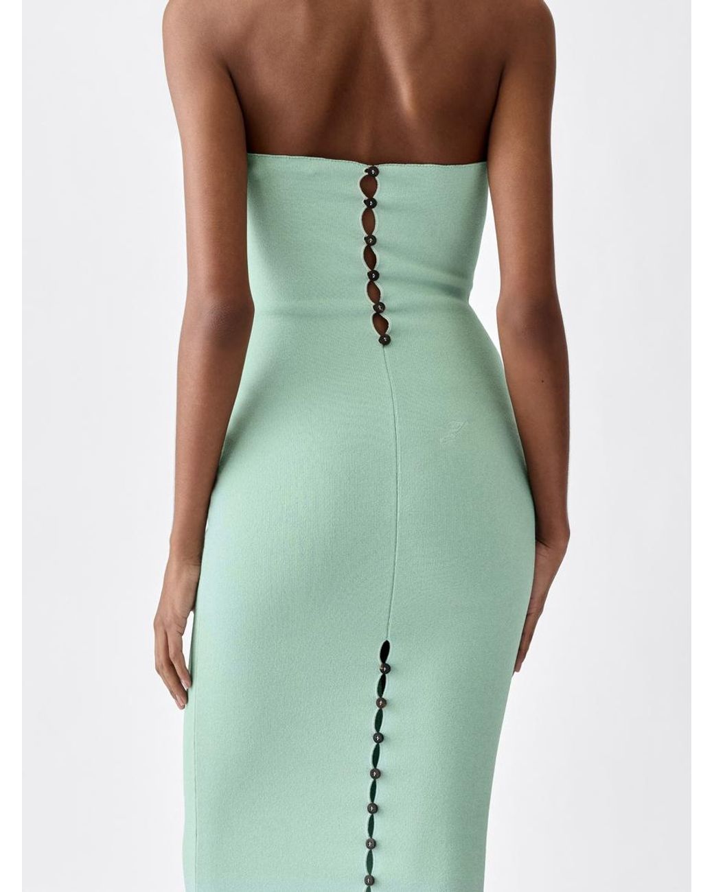 Jacquemus Green The Sera Knit Dress