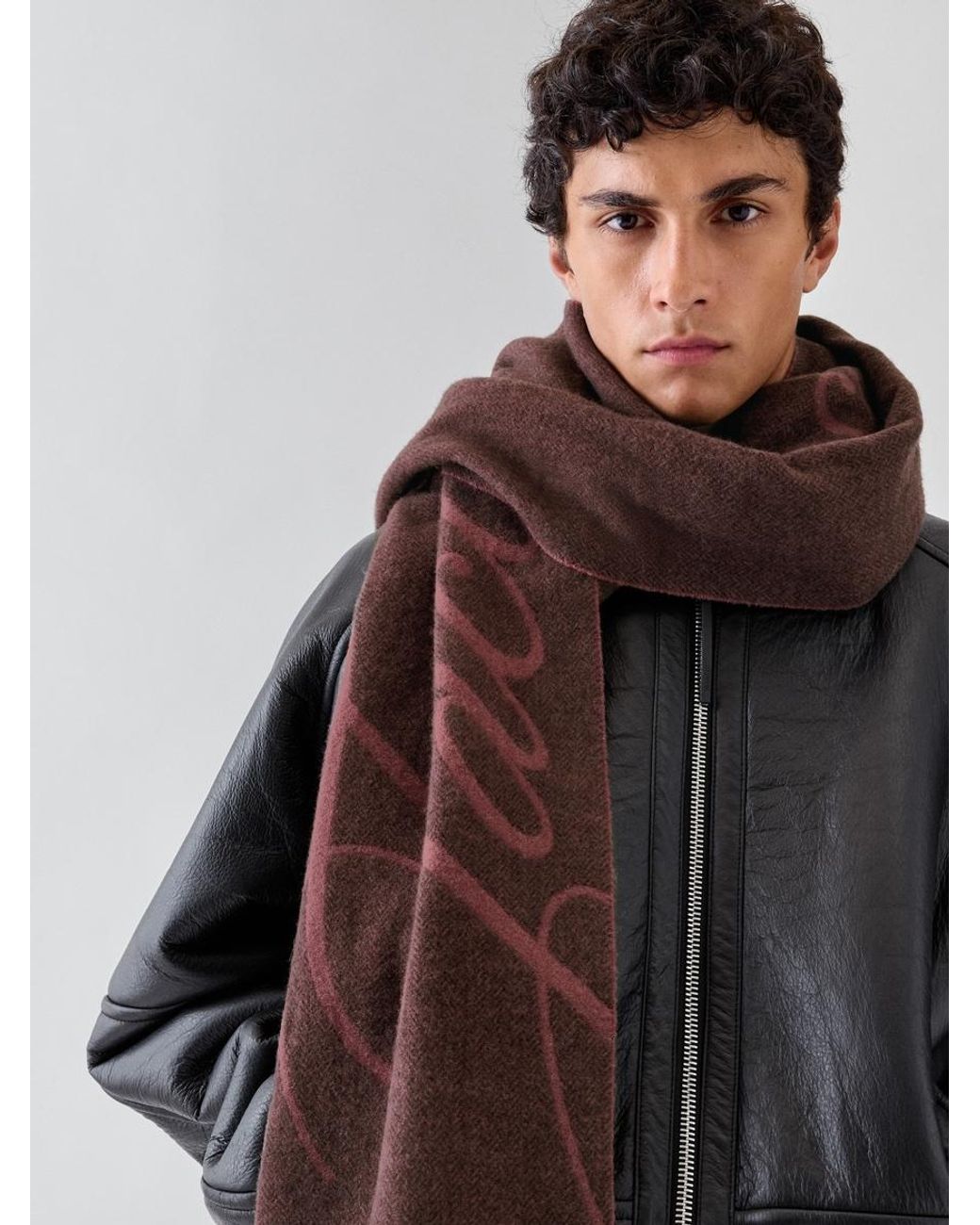 Jacquemus Brown Der Atelier Schal