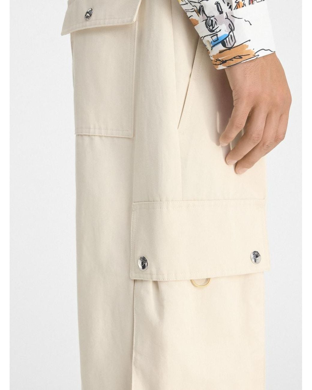 Jacquemus White The Cargo Pants for men