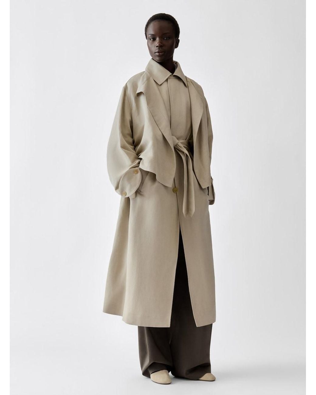 Jacquemus Natural The Cubano Trench Coat