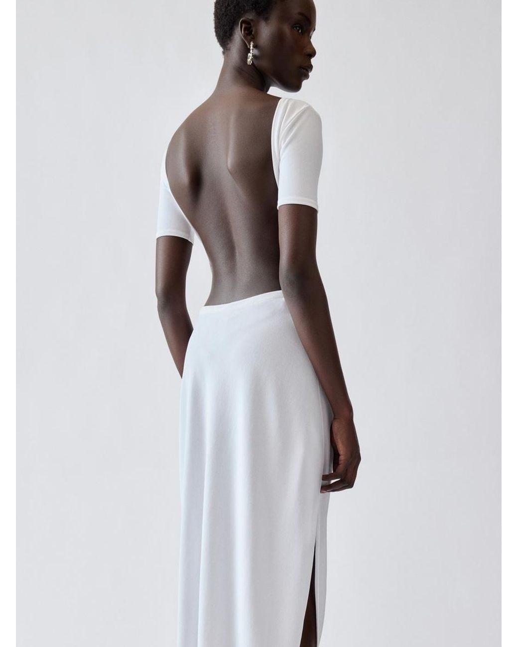 Jacquemus White The Sole Dress