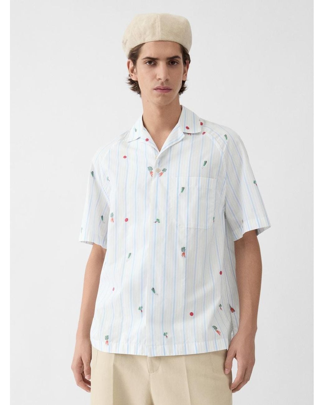 Jacquemus White The Romarin Short-Sleeve Shirt