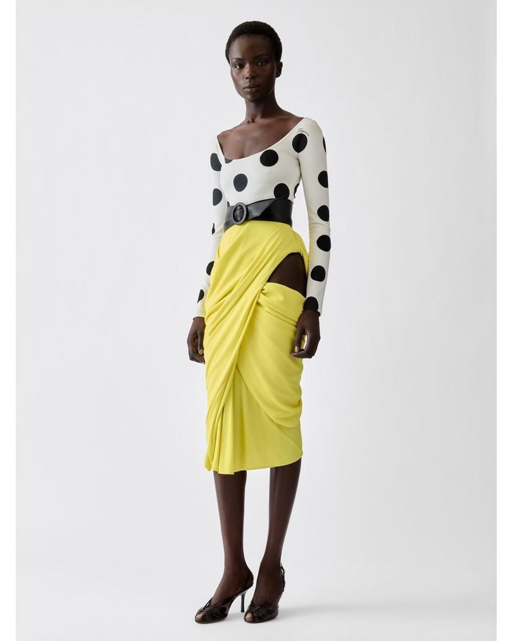 Jacquemus Multicolor The Minuit Polka Dot Dress