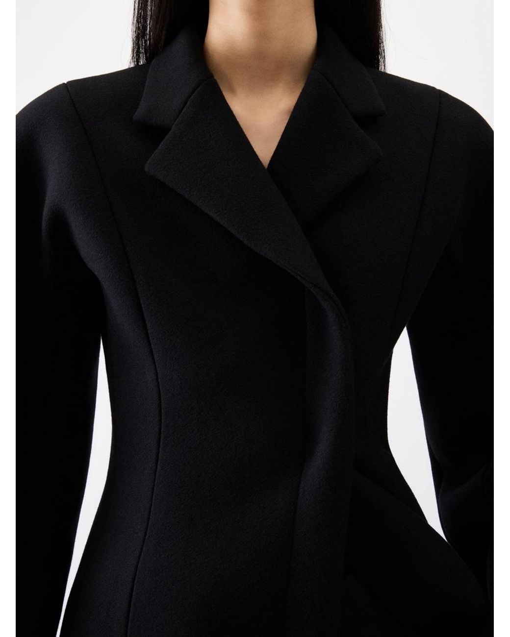 Jacquemus Black The Curvo Coat