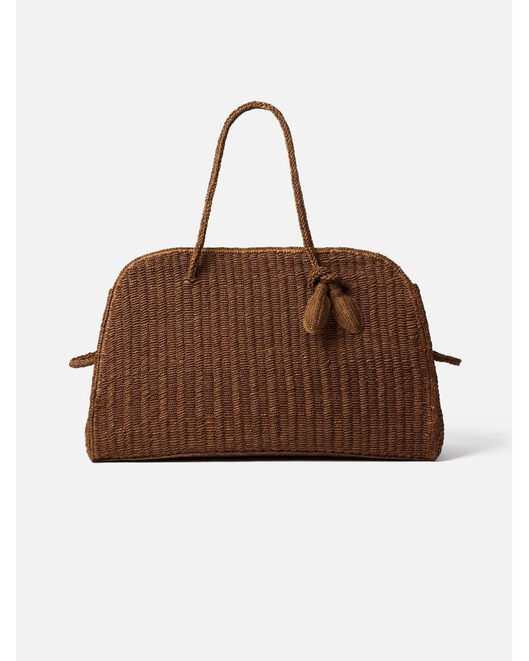 Jacquemus Brown The Large Raffia Turismo