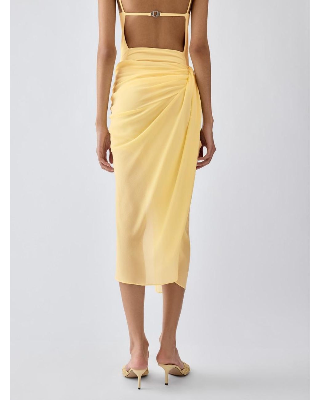Jacquemus White The Paréo Skirt