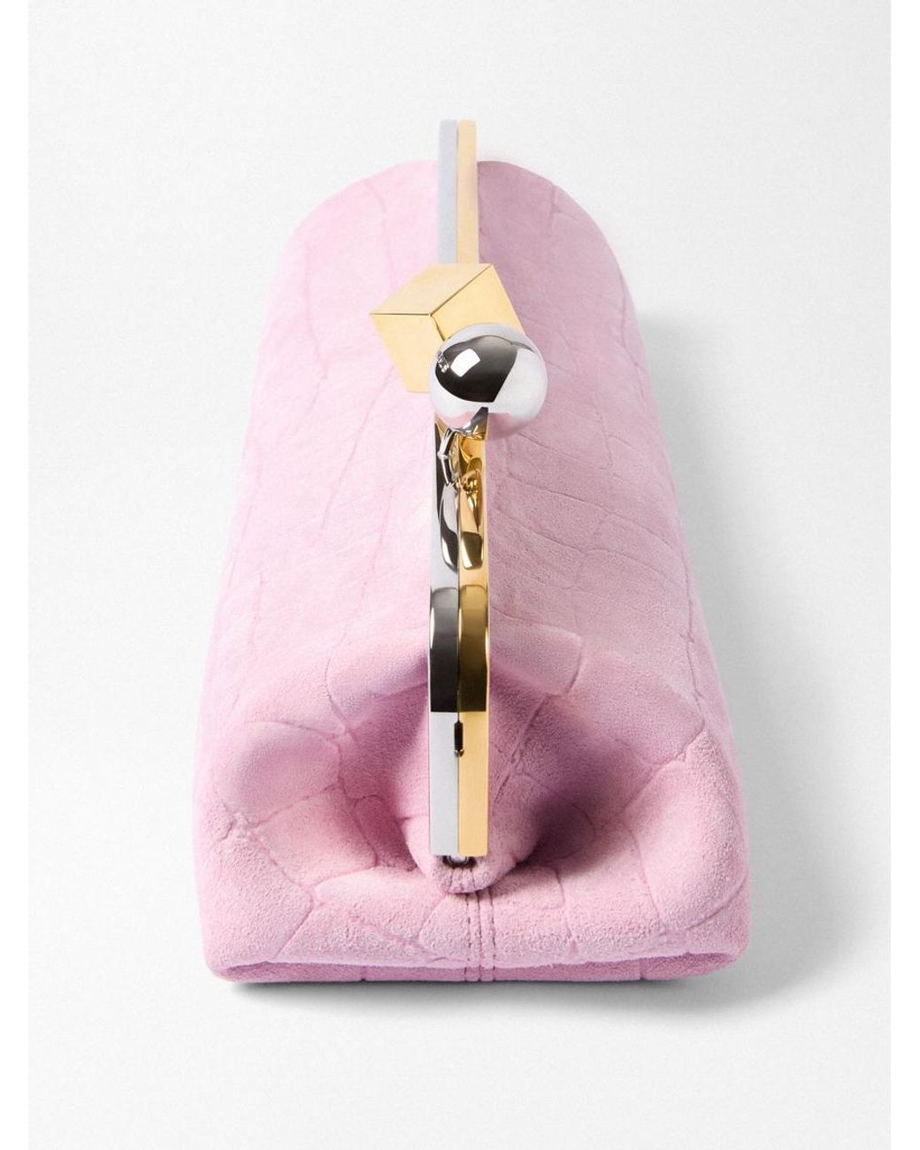 Jacquemus Pink The Salon Clutch