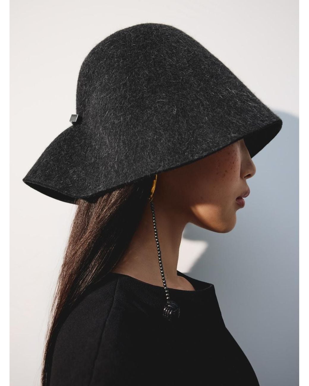 Jacquemus Black The Cloche Hat