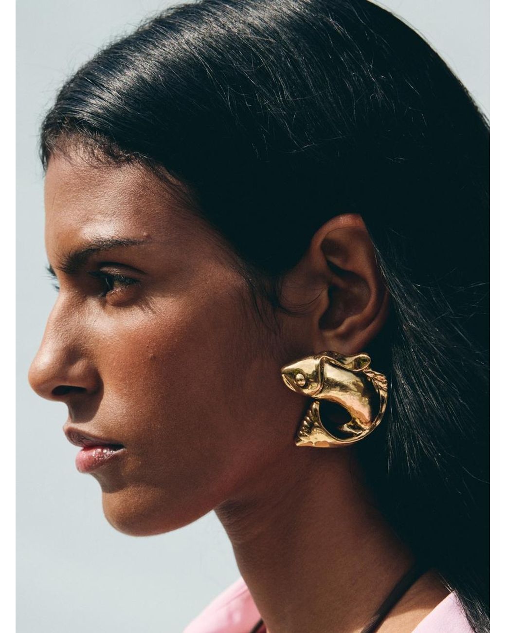 Jacquemus Metallic The Poisson Earrings