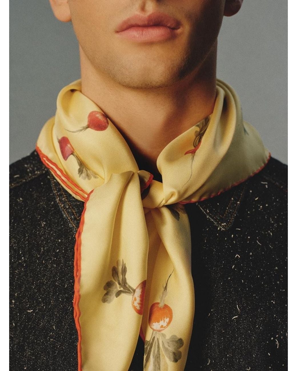 Jacquemus Metallic The Radish Scarf