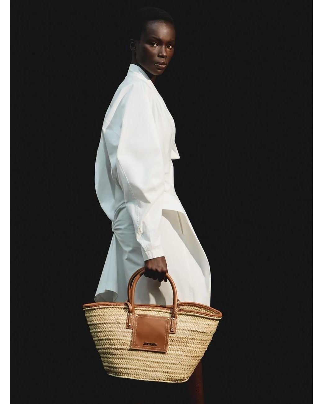 Jacquemus White The Soli Basket