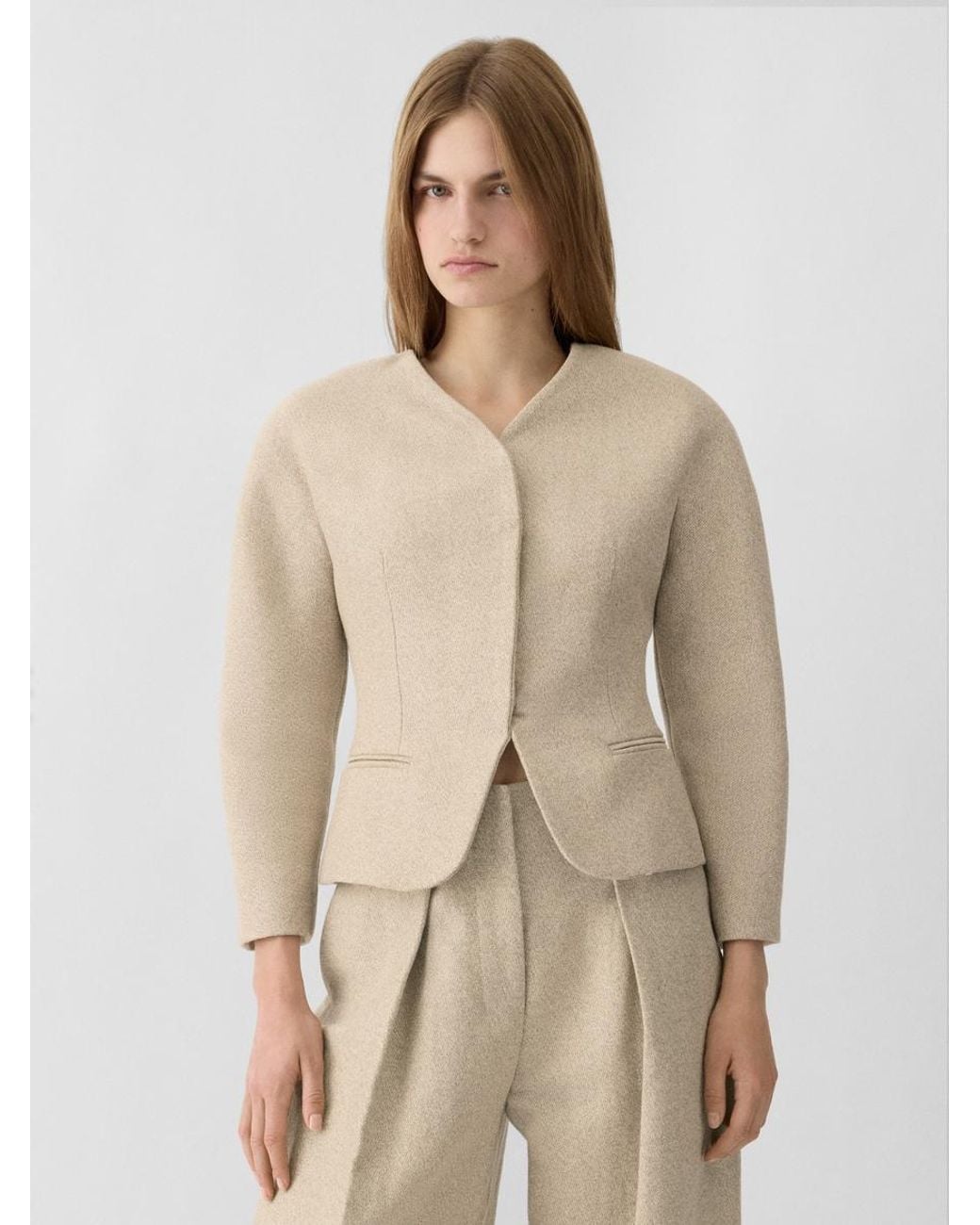 Jacquemus Natural The Mini Ovalo Jacket
