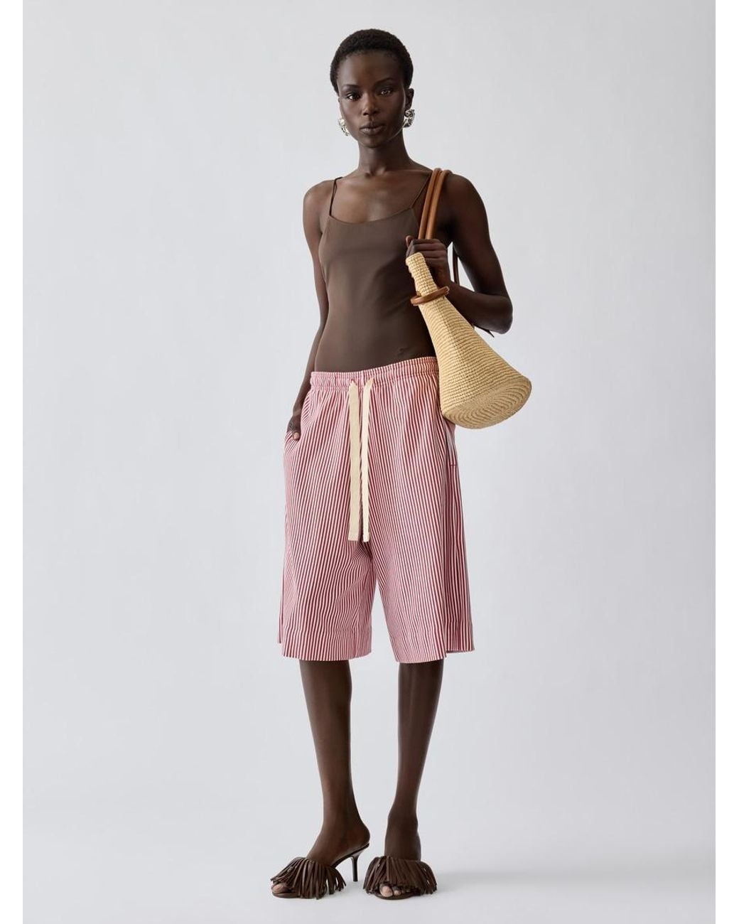 Jacquemus Pink The Cabana Swimsuit