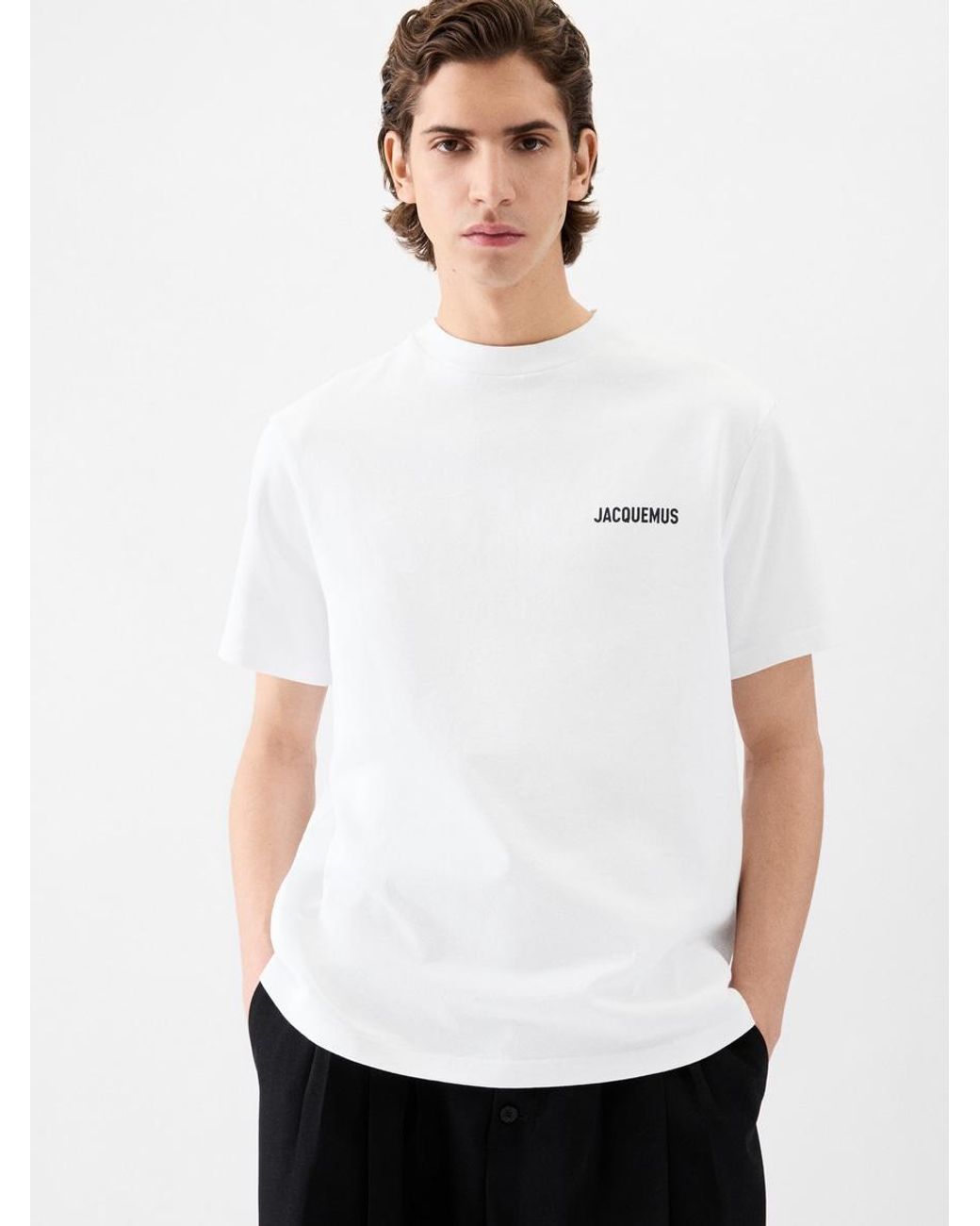 jacquemus リボン Tシャツ ホワイト JACQUEMUS Noeud Logo-Ribbon Cotton-Jersey T-Shirt | endource