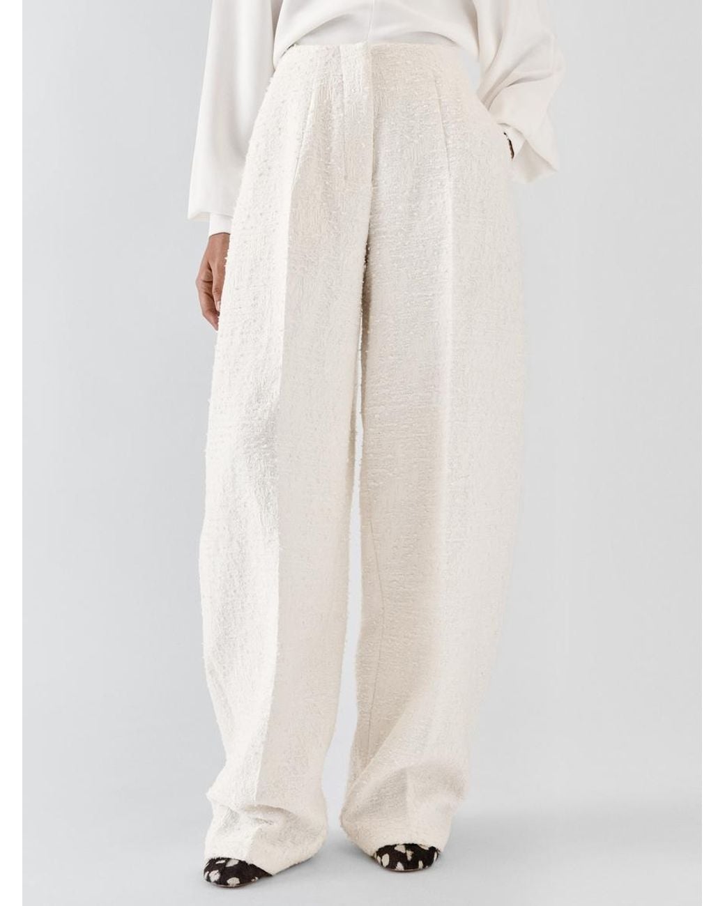 Jacquemus White The Curvo Pants