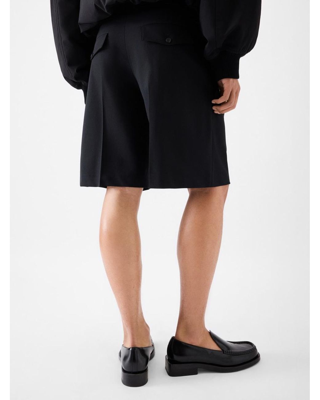 Jacquemus Black The Ovalu Shorts for men