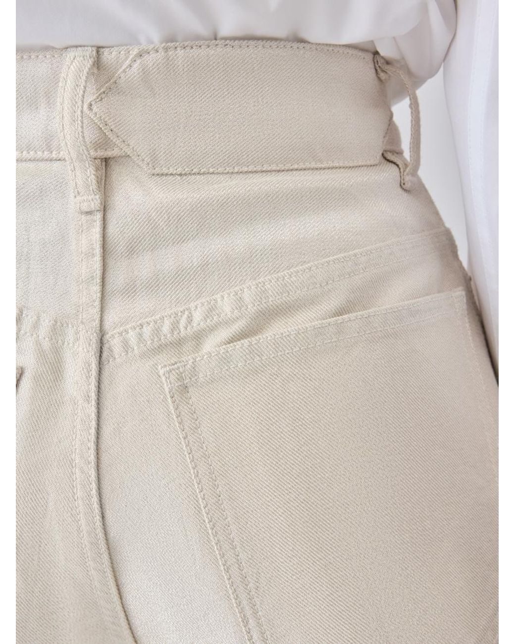 Jacquemus White Die De-Nîmes Ovalo Jeans