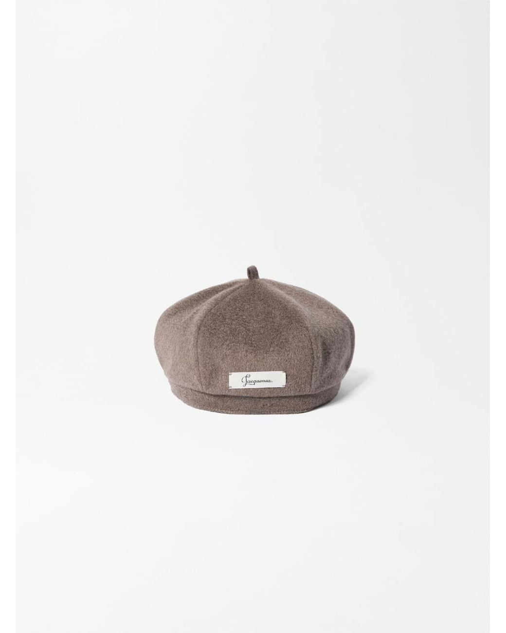 Jacquemus White The Cavallo Beret for men