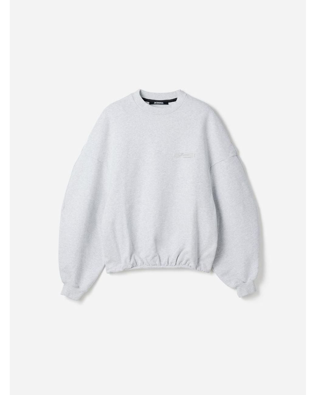 Jacquemus White Ribbon Sweatshirt for men