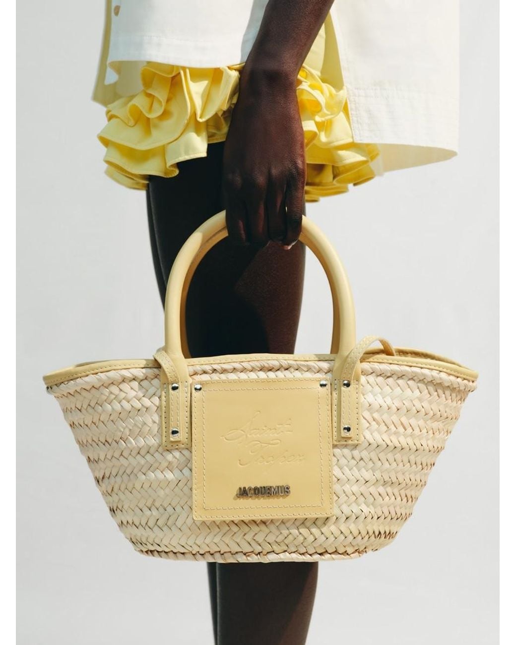 Jacquemus Metallic The Small Soli Basket