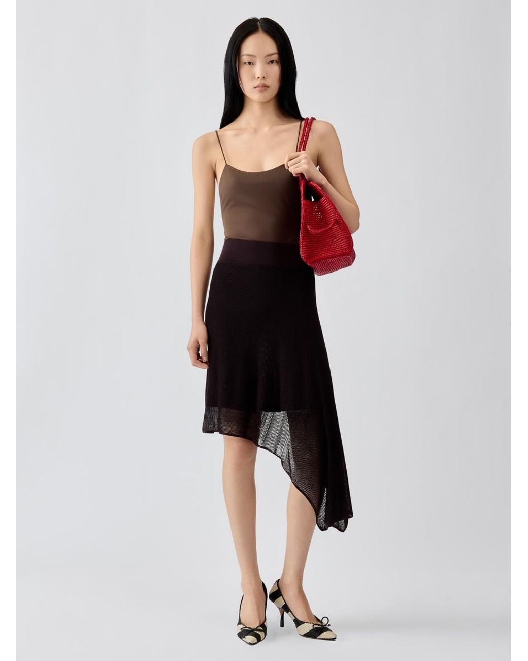 Jacquemus Red The Voile Skirt