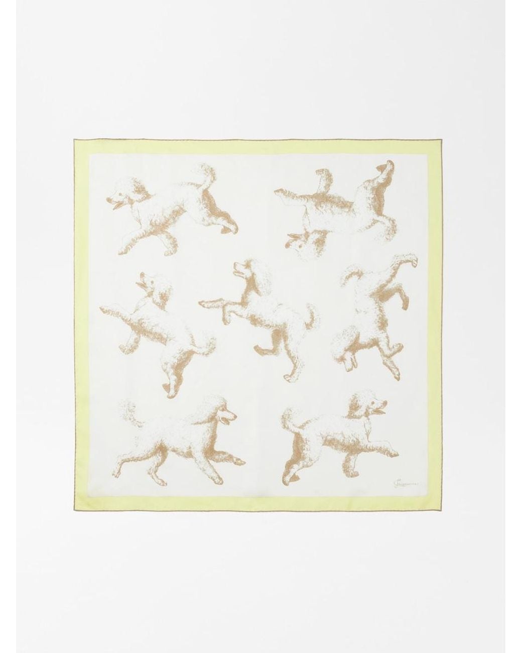 Jacquemus Metallic The Caniche Large Silk Scarf
