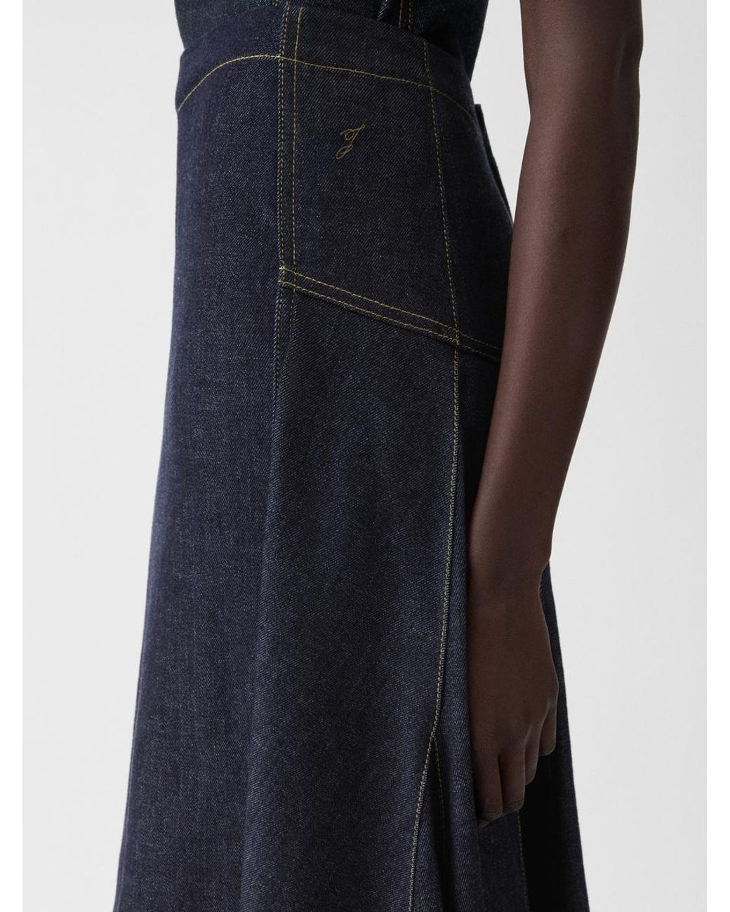 Jacquemus Blue The Lavoir De-Nîmes Denim Skirt