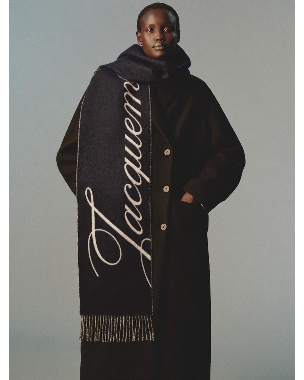 Jacquemus Blue The Atelier Scarf for men