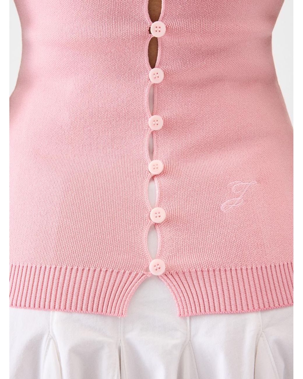Jacquemus White The Sera Knit Top