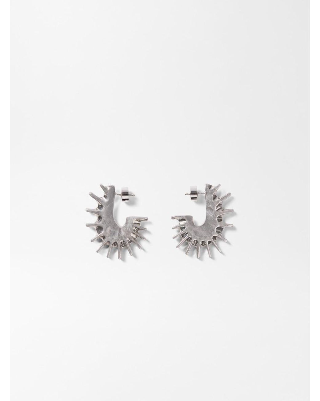 Jacquemus White The Hippocampe Earrings
