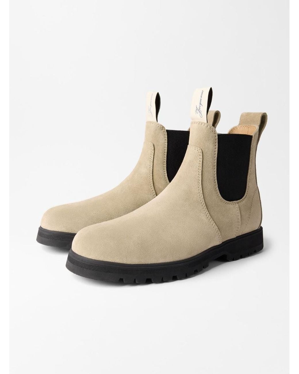 Jacquemus White The Foin Ankle Boots