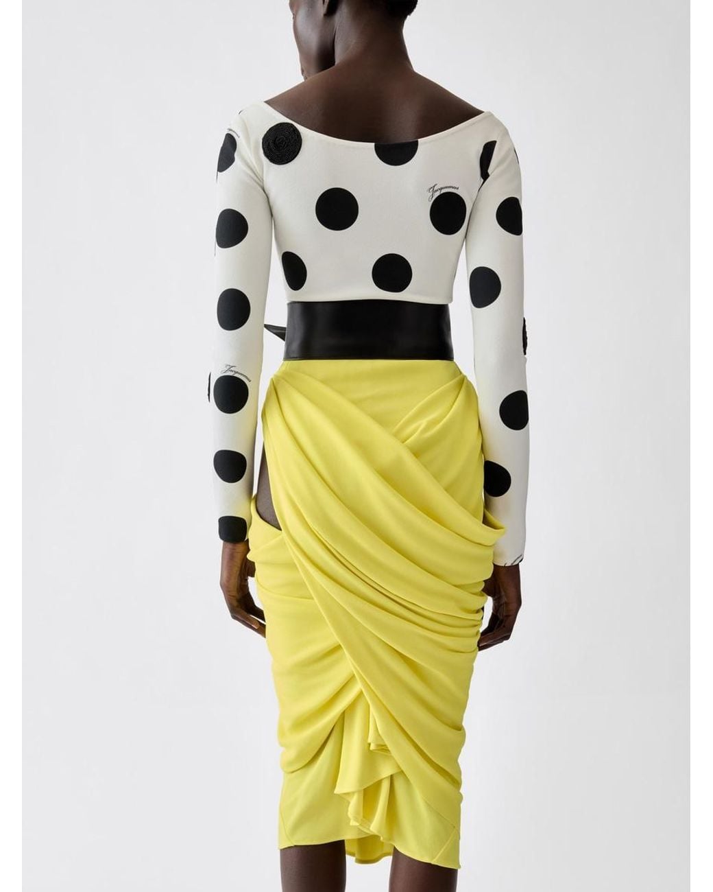 Jacquemus Multicolor The Minuit Polka Dot Dress